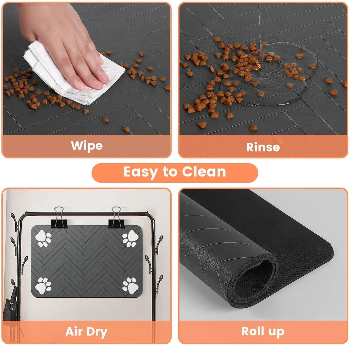 Absorbent Pet Feeding Mat Quickdry