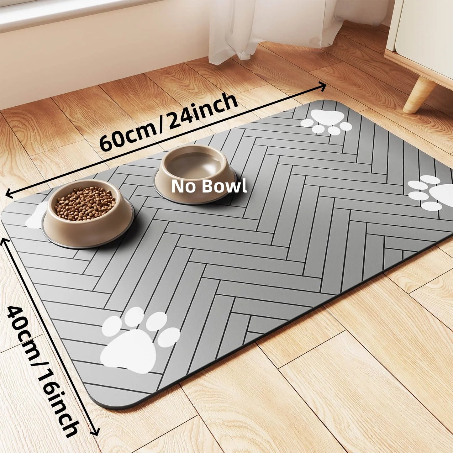 Absorbent Pet Feeding Mat Quickdry