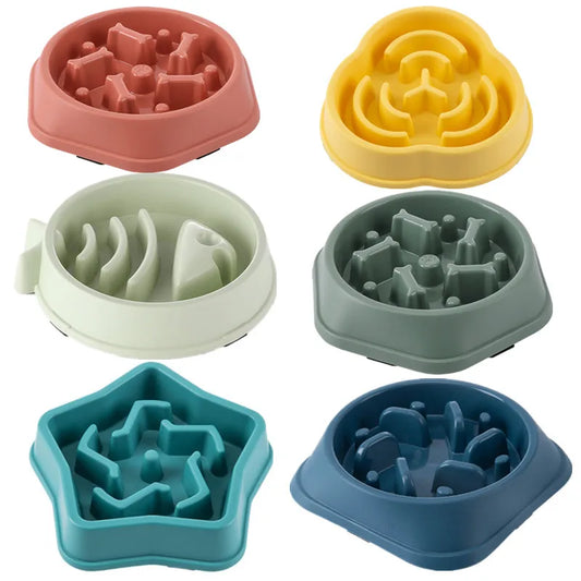 Easy Clean Non-Slip Slow Eating Dog Bowl