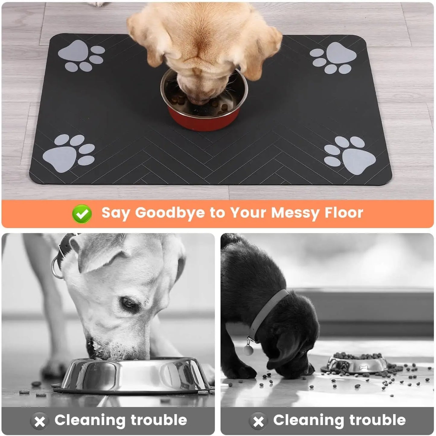 Absorbent Pet Feeding Mat Quickdry